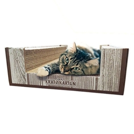 CanadianCat Company ® | Der KRATZKARTON | Kratzmöbel, Kratzbrett | Qualitäts-Wellpappe + Katzenminze | XXL | 34 X 56 X 12cm - 1