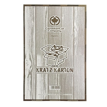 CanadianCat Company ® | Der KRATZKARTON | Kratzmöbel, Kratzbrett | Qualitäts-Wellpappe + Katzenminze | XXL | 34 X 56 X 12cm - 4