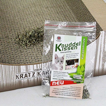 CanadianCat Company ® | Der KRATZKARTON | Kratzmöbel, Kratzbrett | Qualitäts-Wellpappe + Katzenminze | XXL | 34 X 56 X 12cm - 6