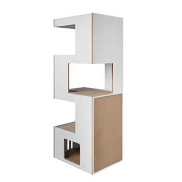 CanadianCat Company Kratzbaum, Kratzmöbel Cat Castle XL – der Klassiker Natur-weiß-beige - 3