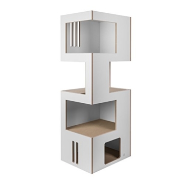CanadianCat Company Kratzbaum, Kratzmöbel Cat Castle XL – der Klassiker Natur-weiß-beige - 1