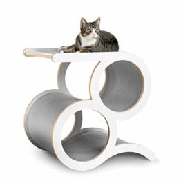 CanadianCat Company Kratzmöbel Montreal 2 Ringe - der Designer Kratzbaum auch für große Katzen - 1