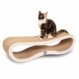 CanadianCat Company Orbit 2.0 - weiß - Kratzmöbel, Kratzbrett aus Wellpappe - 1
