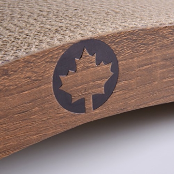 CanadianCat Company XXL Orbit 2.0 Lounge | walnuß | Kratzmöbel, Kratzbrett | Qualitäts-Pappe +Katzenminze | 84 X 24 X 23cm - 6