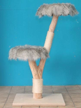 DIWORO Naturkratzbaum 0855 Kratzbaum Natur Holz 120 cm Katzenbaum - 1