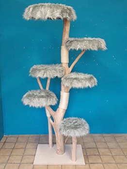DIWORO Naturkratzbaum 0873 Kratzbaum Natur Holz 228 cm Katzenbaum - 1