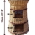 Floranica - 3 Etagen Hoher Katzenkorb / Katzenbett / Katzenliege / Katzenbaum aus Weide mit oder ohne Kissen (wählbar), Kissenfarbe:dunkle Kissen, Model:Natur Turm - 2