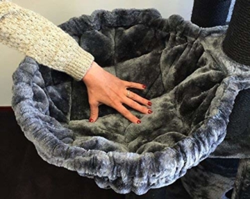 Kratzbaum grosse katzen stabil XXL Panther Blackline Dunkel Grau Katzenkratzbaum für schwere Katze hoch - 5