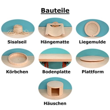 Naturkratzbaum 0916 Kratzbaum Natur Holz Design 120cm Katzenbaum Katzenkratzbaum - 3