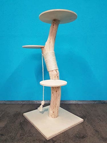Naturkratzbaum 0934 Kratzbaum Natur Holz Design 131cm Katzenbaum Katzenkratzbaum - 3