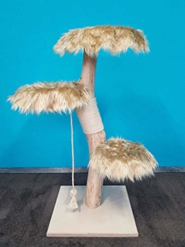 Naturkratzbaum 0934 Kratzbaum Natur Holz Design 131cm Katzenbaum Katzenkratzbaum - 1