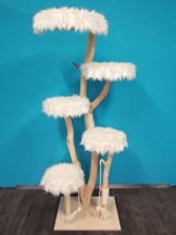 Naturkratzbaum 0962 Kratzbaum Natur Holz Design 220cm Katzenbaum Katzenkratzbaum - 1