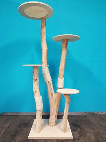 Naturkratzbaum 0965 Kratzbaum Natur Holz Design 195cm Katzenbaum Katzenkratzbaum - 2