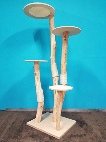 Naturkratzbaum 0965 Kratzbaum Natur Holz Design 195cm Katzenbaum Katzenkratzbaum - 3