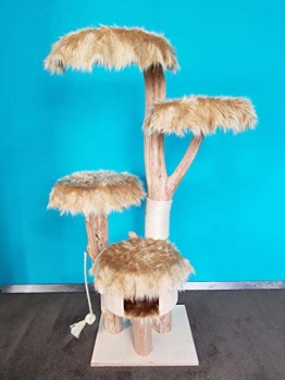 Naturkratzbaum 0969 Kratzbaum Natur Holz Design 175cm Katzenbaum Katzenkratzbaum - 1