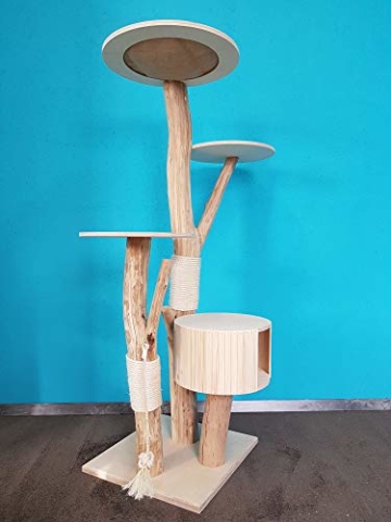 Naturkratzbaum 0969 Kratzbaum Natur Holz Design 175cm Katzenbaum Katzenkratzbaum - 4
