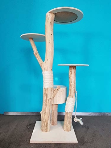 Naturkratzbaum 0969 Kratzbaum Natur Holz Design 175cm Katzenbaum Katzenkratzbaum - 5
