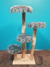 Naturkratzbaum 0973 Kratzbaum Natur Holz Design 175cm Katzenbaum Katzenkratzbaum - 1