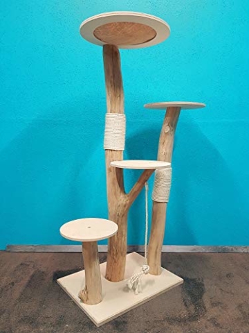 Naturkratzbaum 0973 Kratzbaum Natur Holz Design 175cm Katzenbaum Katzenkratzbaum - 3