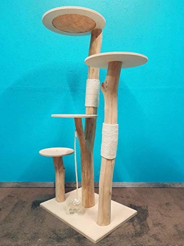 Naturkratzbaum 0973 Kratzbaum Natur Holz Design 175cm Katzenbaum Katzenkratzbaum - 4