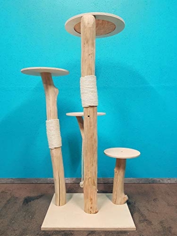 Naturkratzbaum 0973 Kratzbaum Natur Holz Design 175cm Katzenbaum Katzenkratzbaum - 5