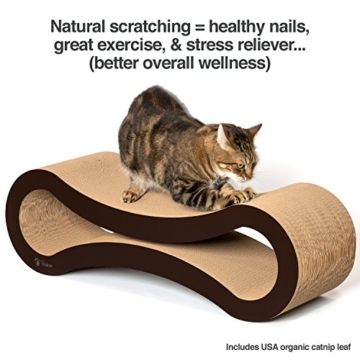 PetFusion Katzen-Kratzbaum, 86 x 27 x 27 cm Hochwertiger Pappkarton und Design. - - 3